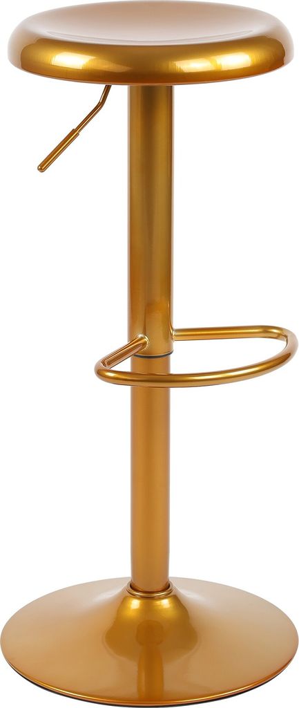CLP Barhocker Williston Höhenverstellbar mit Drehfunktion und Fußstütze Farbe:gold