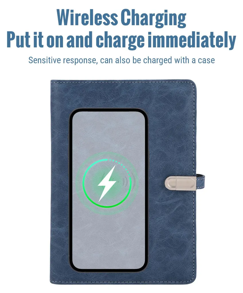 Carnet de notes multifonction charge sans fil 15W et batterie 8000 mAh - 16