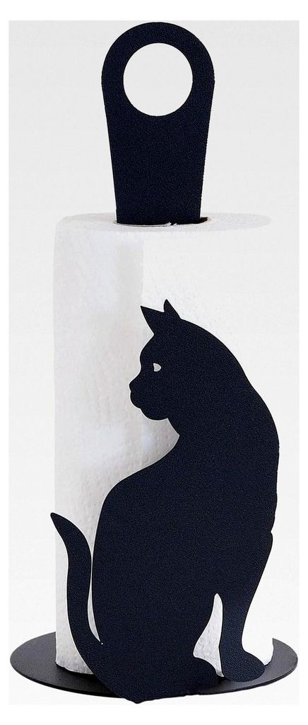Scottex Toilettenpapierhalter Katze schwarz