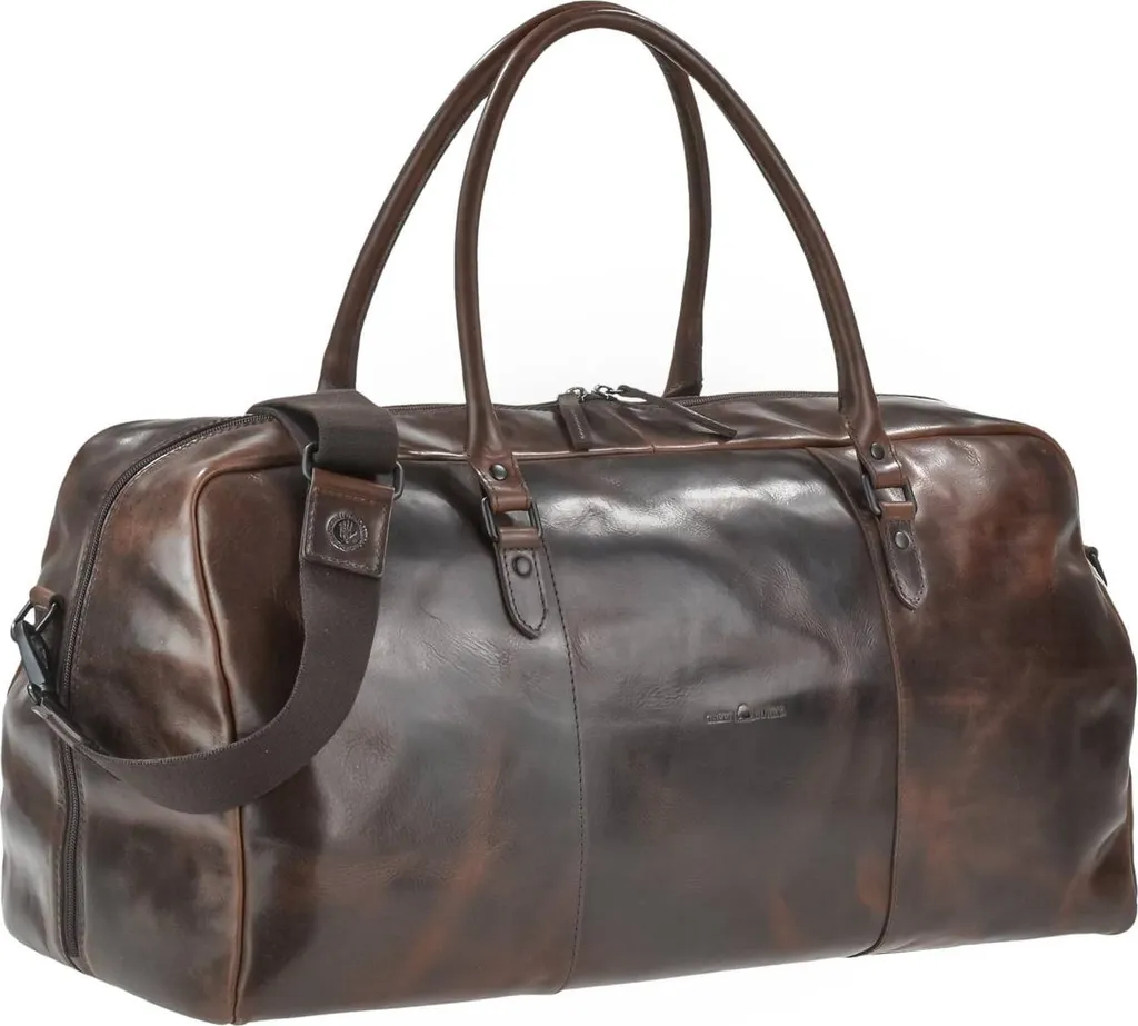 Sac de voyage bagage à main Newport GREENBURRY cuir brun pour vos séjours