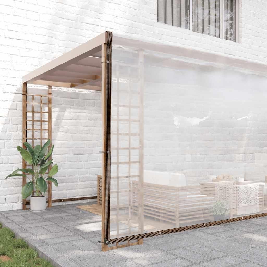 vidaXL Transparente Plane mit Ösen 10x10 m Polyethylen Produktbild 