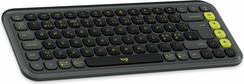 Logitech POP ICON KEYS, Mini, Kabellos, Bluetooth, Scherenschalter, QWERTY, Graphit
