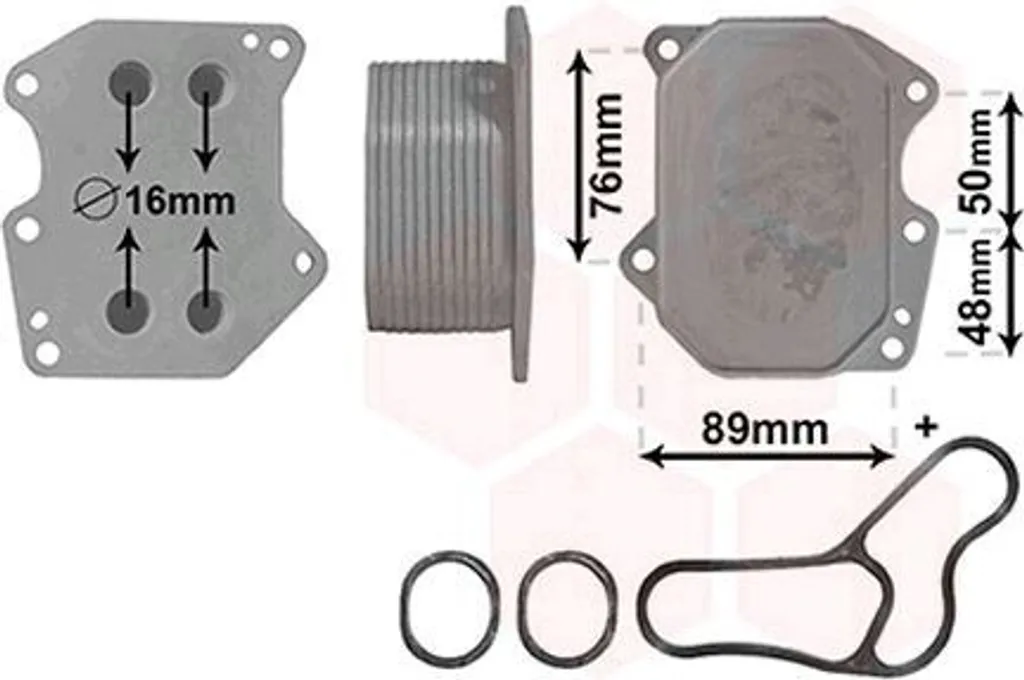 Évitez la surchauffe : Radiateur d'huile pour FORD Transit Mk6 V347