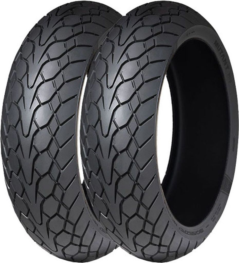 Paar Motorradreifen Dunlop 110/80-19 59V + 180/55-17 (73W) Mutant M+S