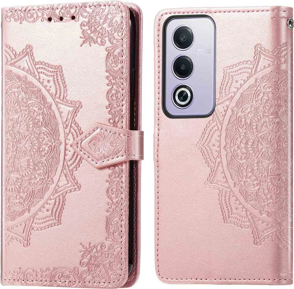Cover Libro Oppo A40 A40M A60 Oro Rosa imoshion | Antiurto Mandala