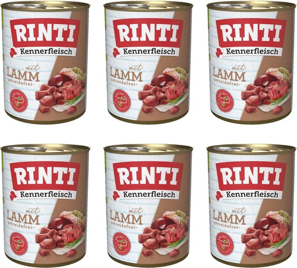 RINTI Kennerfleisch, Adult, jede Rasse, Lamm, 800 g, Ohne Produktbild 
