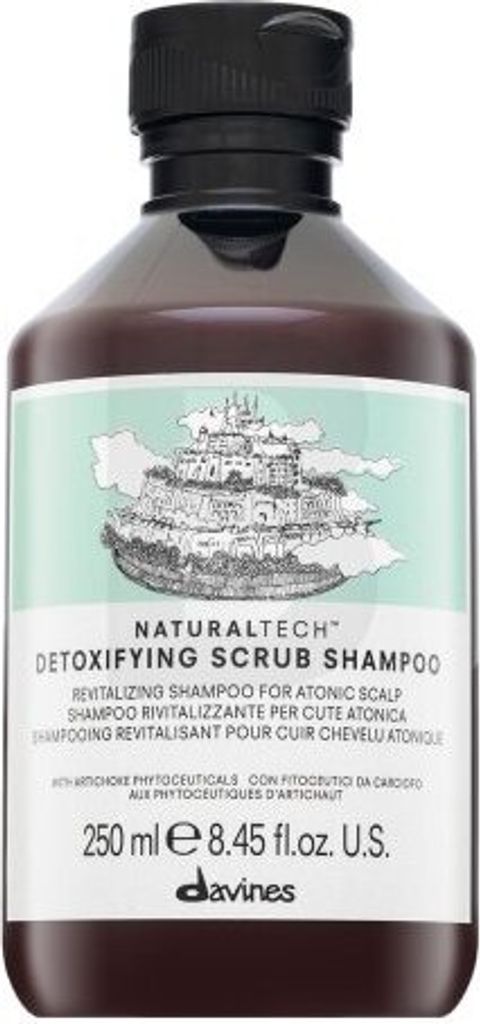 Davines Natural Tech Detoxifying Scrub Shampoo Reinigungsshampoo mit Peeling-Wirkung 250 ml