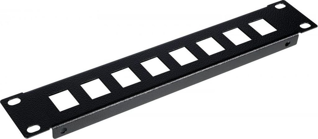 Equip 10" Patchpanel 8xRJ45 Keystone Jacks (leer) 1U schwarz