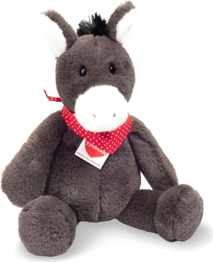 Teddy Hermann Esel Sancho 32 cm sitzend Kuscheltier Produktbild 