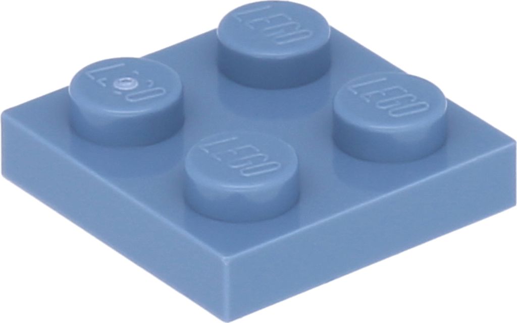 Lego 2x2 Platten 3022 - 10 Stück Sandblau