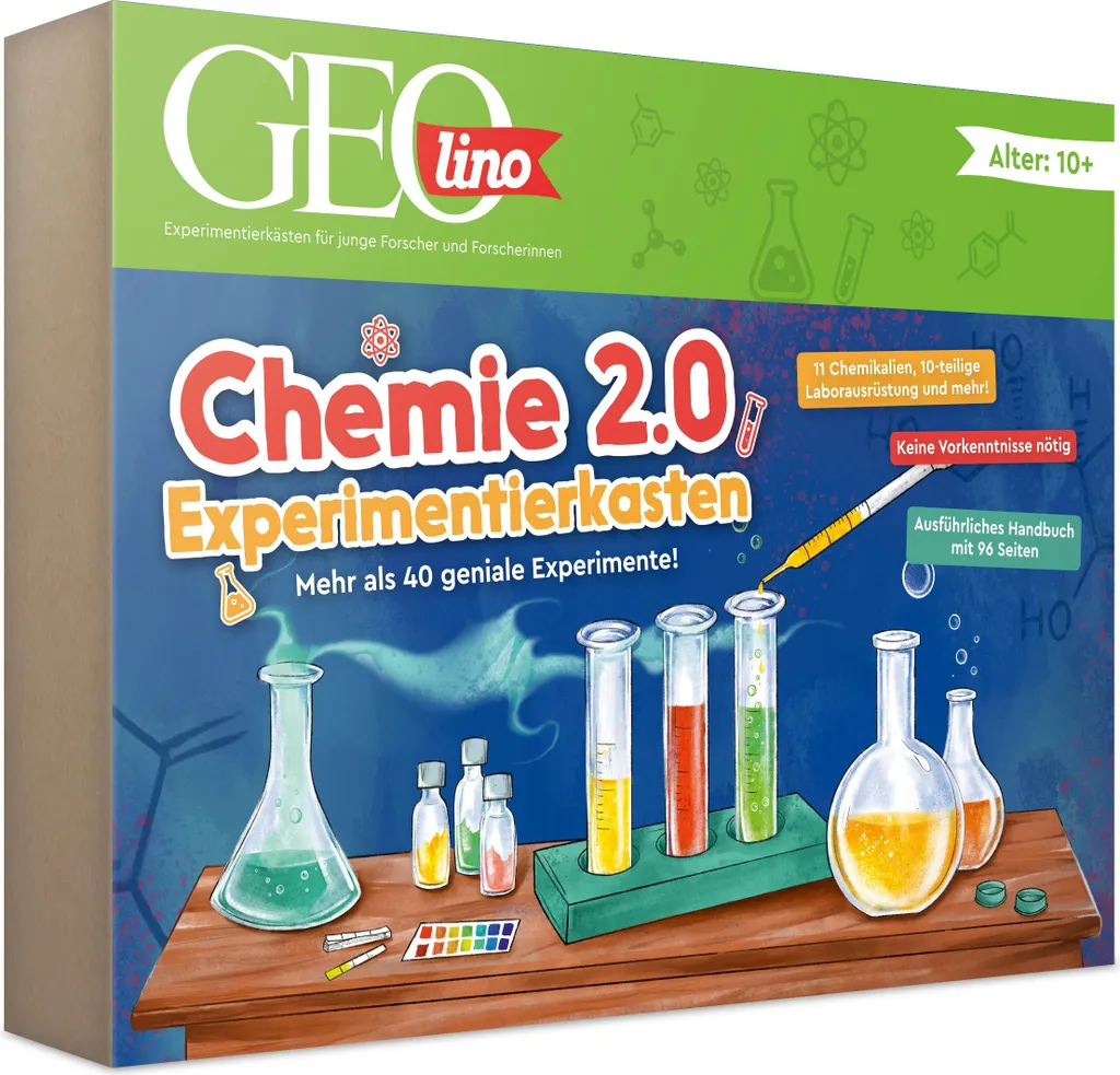 GEOLINO Chimie 2.0 Coffret d'expériences scientifiques pour enfants 8+