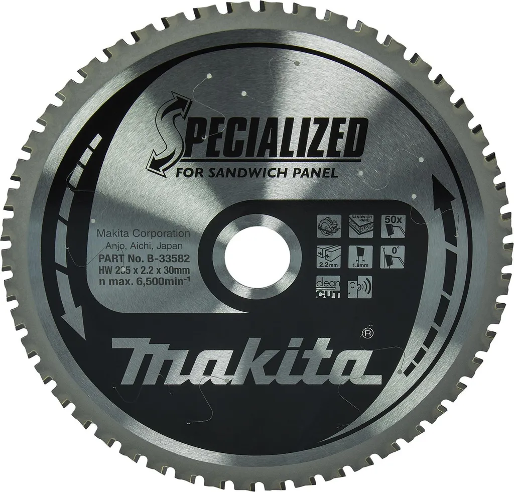 Lama circolare Makita SPECIALIZED TCT T.C.T. - 235 x 30 mm - 50 denti - pannelli sandwich