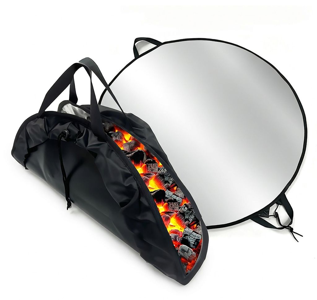 relaxdays Feuerfeste Unterlage Grill & Feuerschale