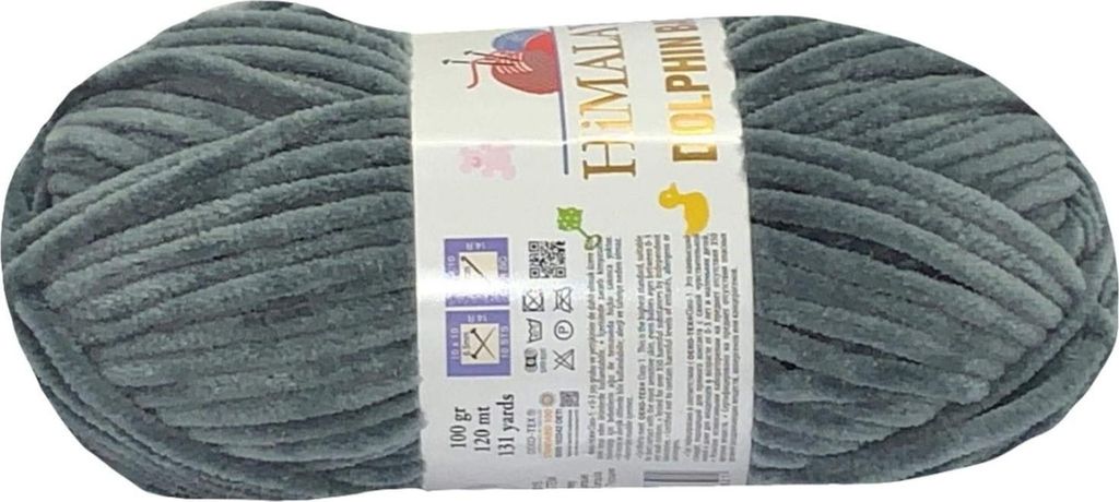 Włóczka Himalaya Dolphin Baby 369 / stalowy Zdjęcie produktu 