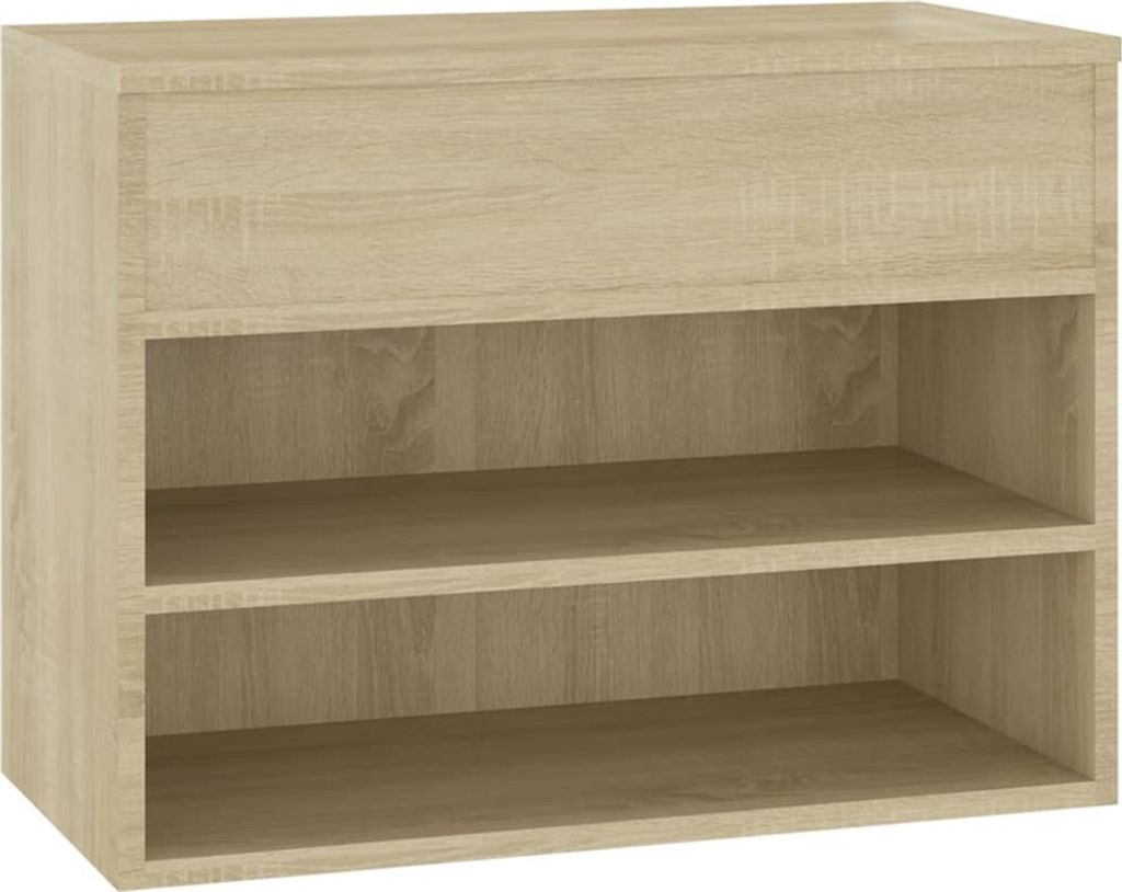 Schuhbank Sonoma-Eiche 60x30x45 cm Holzwerkstoff
