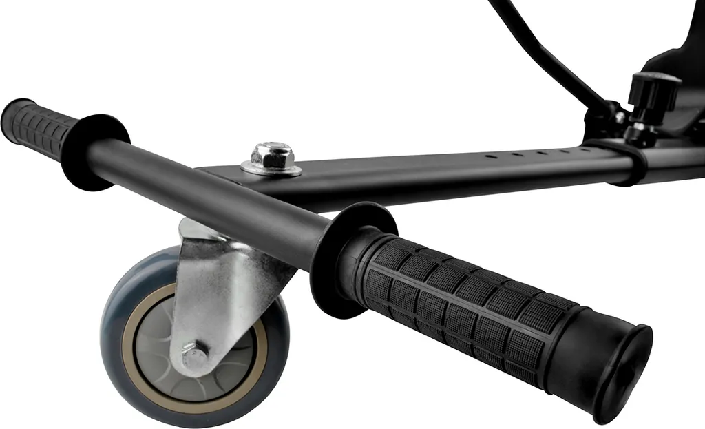 Kit Kart pour Hoverboard Noir avec Structure Extensible et Roue Avant