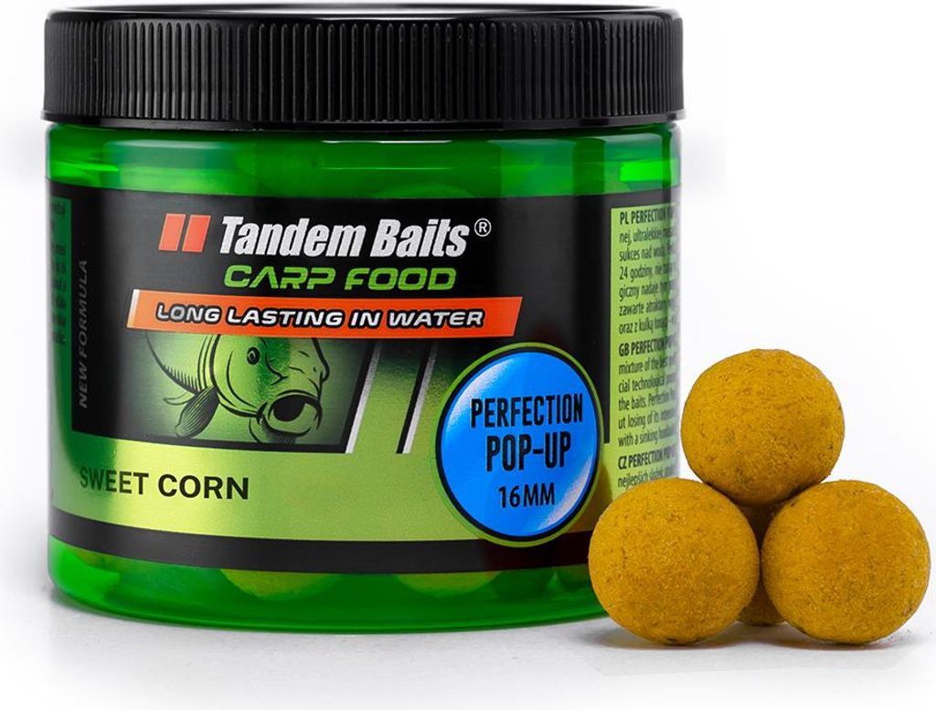 Carp Food Perfection Pop-Up 16mm/70g Mais dolce Immagine del prodotto 