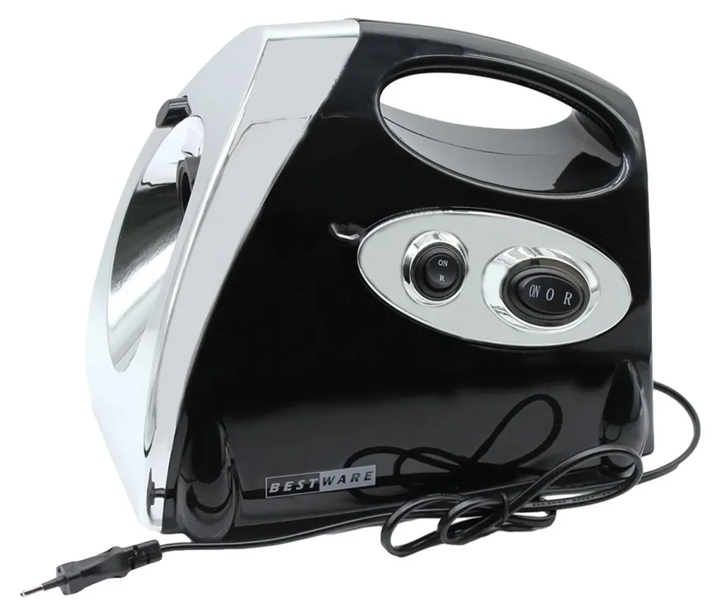 Hachoir à viande compact de cuisine noir avec bloc moteur de 800W
