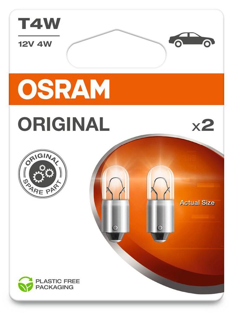 Lampadine per auto Osram Original Line T4W 12 V, confezione Immagine del prodotto 