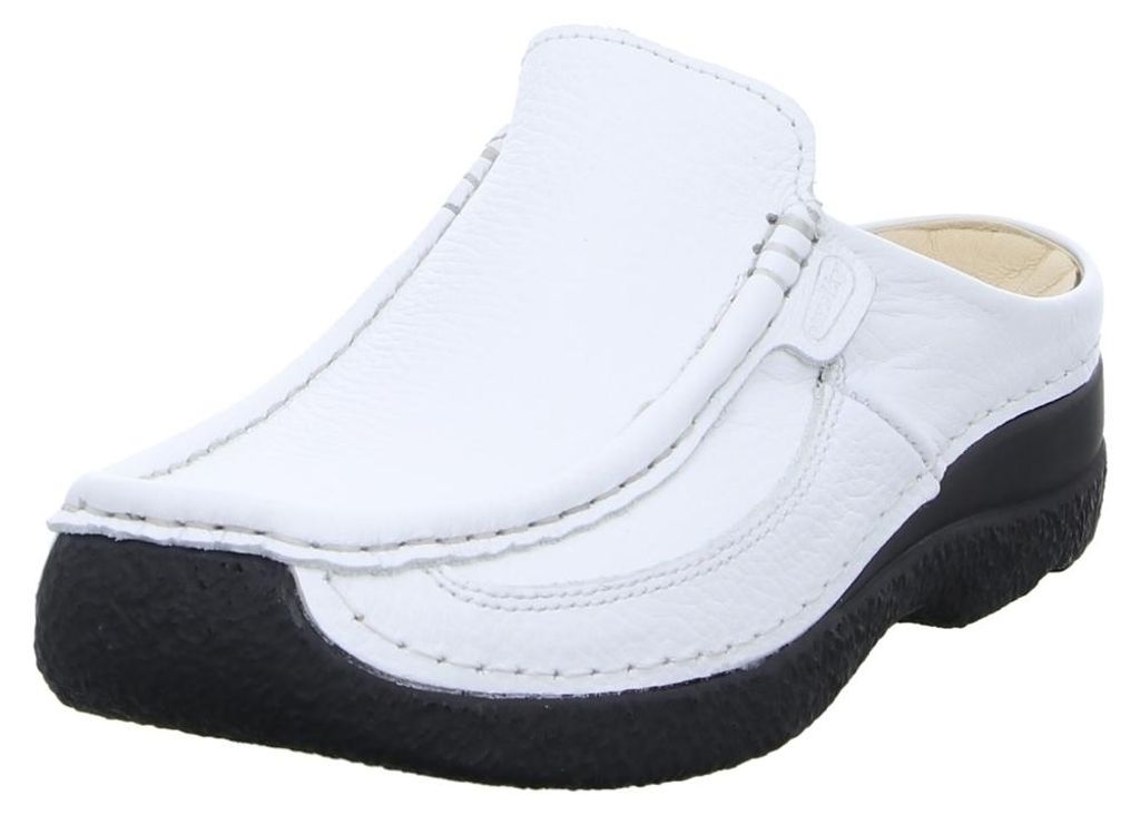 Wolky Roll-Slide, Clog, Printed leather, White 0620270-100 38