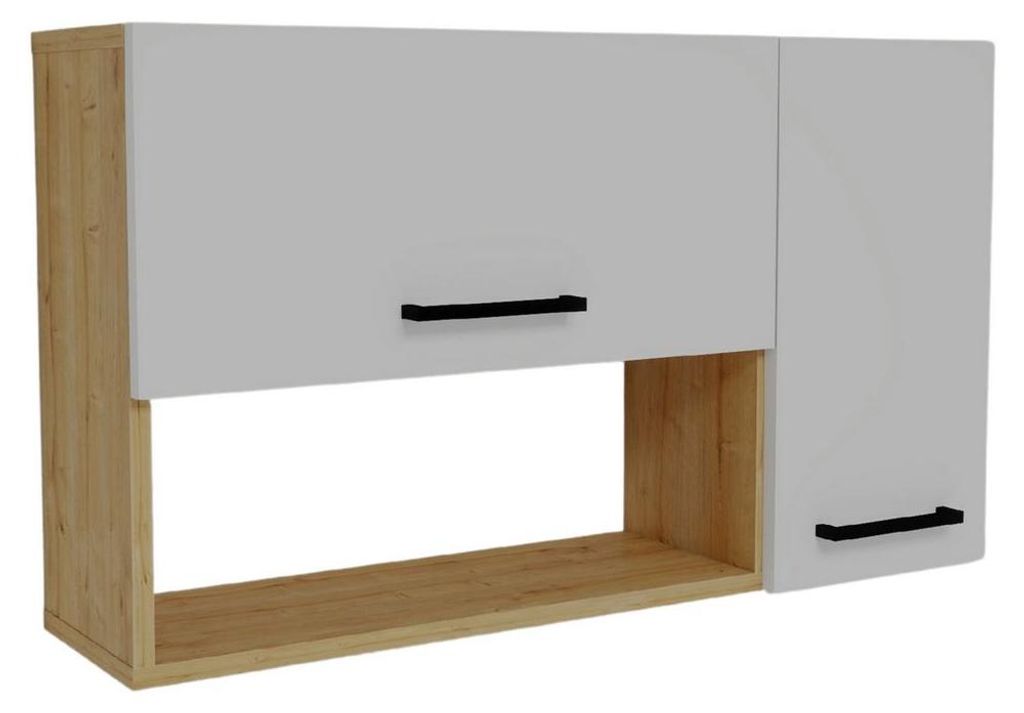 Anrichte aus Holz "Akasya" - 90 x 24 x 52 cm - Weiß