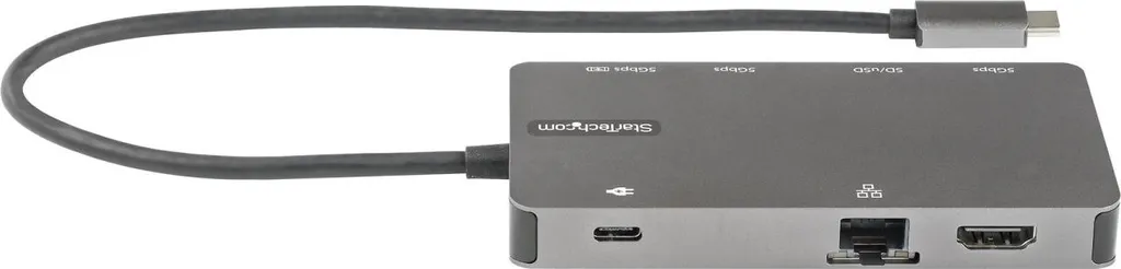Station d'accueil USB Type-C StarTech.com avec Lecteur Carte SD Gris - 3
