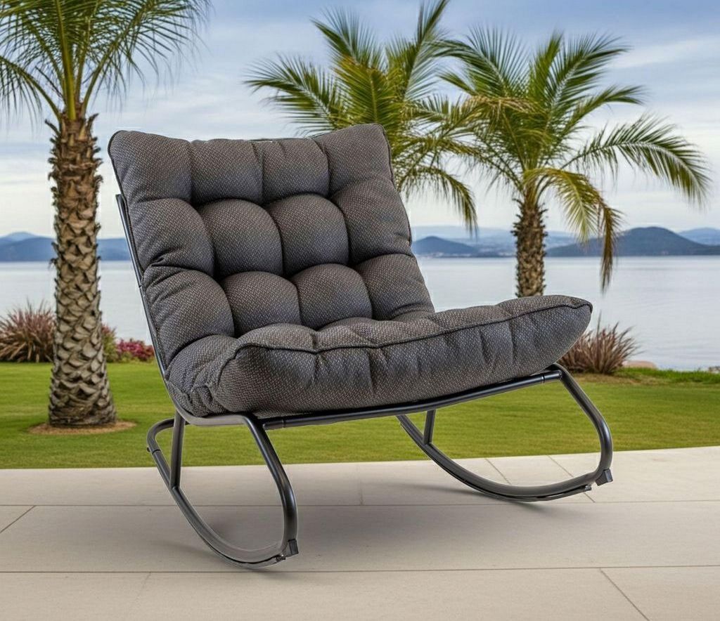 Lesli Living Schaukelstuhl Zenzi schwarz - 41244 Produktbild 