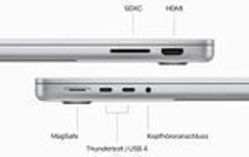 Apple MacBook Pro 35,6cm(14‘‘) M3 8-Core 1TB silber Produktbild 11