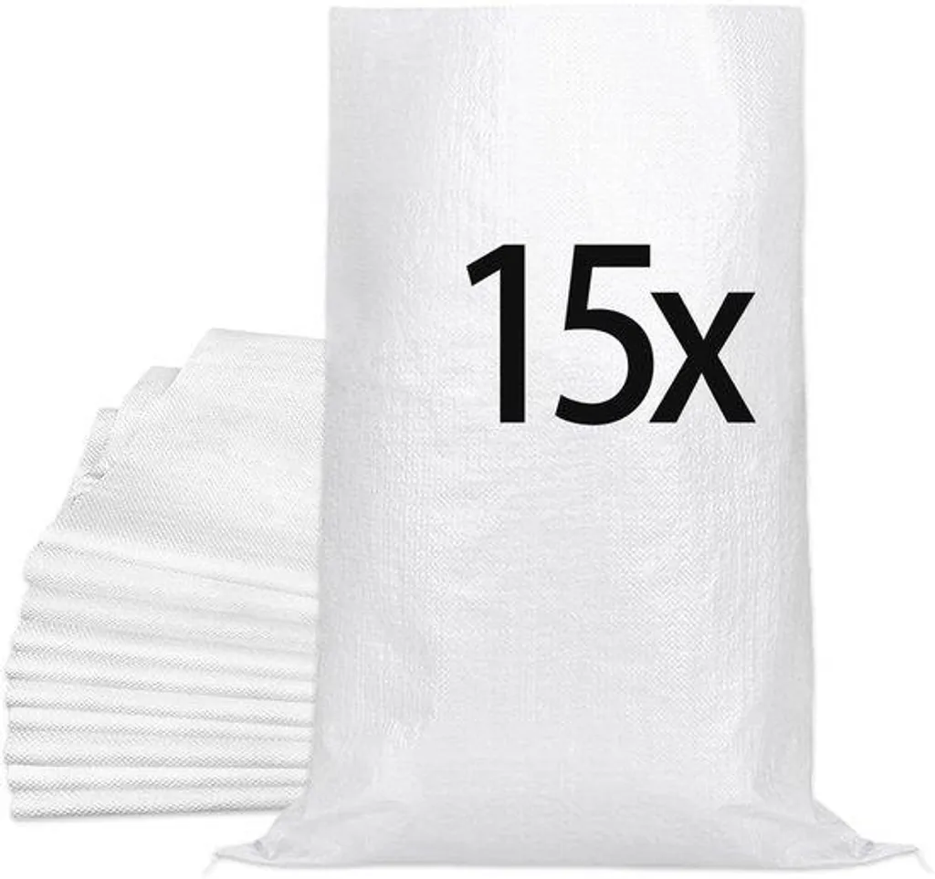 Sacs pour matériaux 100 x 60 cm : évitez les fuites de gravats - 15 sacs