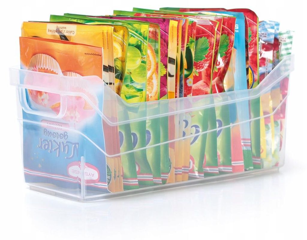 Contenitore multiuso in plastica trasparente NUK1L 28x12x12 Immagine del prodotto 