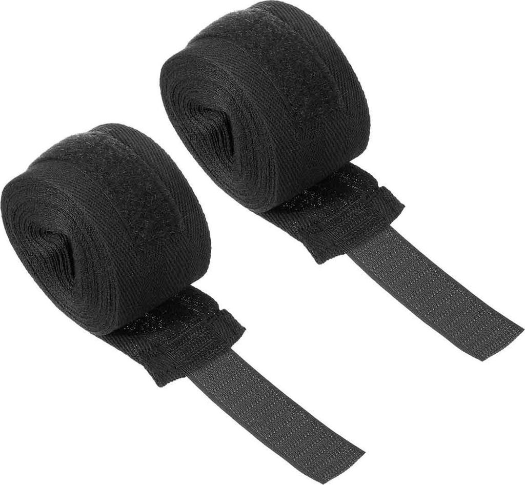 Premium Boxbandagen für max. Stabilität und Sicherheit | 5m halb elastische Bandage mit Daumenschlaufe für Boxen, MMA, Muay | Set aus 2