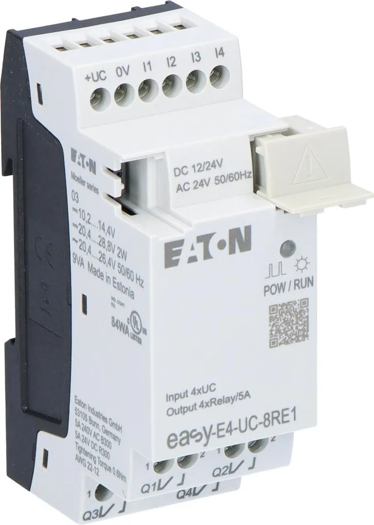 Module logique Eaton EASY-E4-UC-8RE1 avec 8 sorties relais robustes - 5