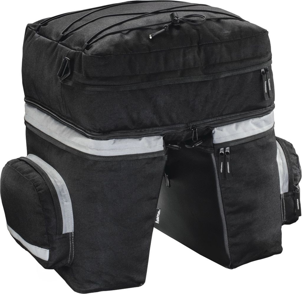 Hama Fahrrad-Gepäcktasche für Gepäckträger, 3-teilig, Produktbild 