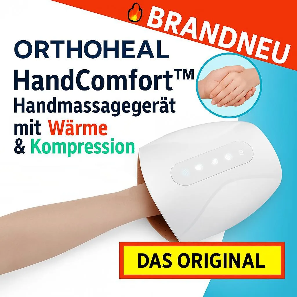 ORTHOHEAL HandComfort Masseur de mains chauffant sans fil avec compression