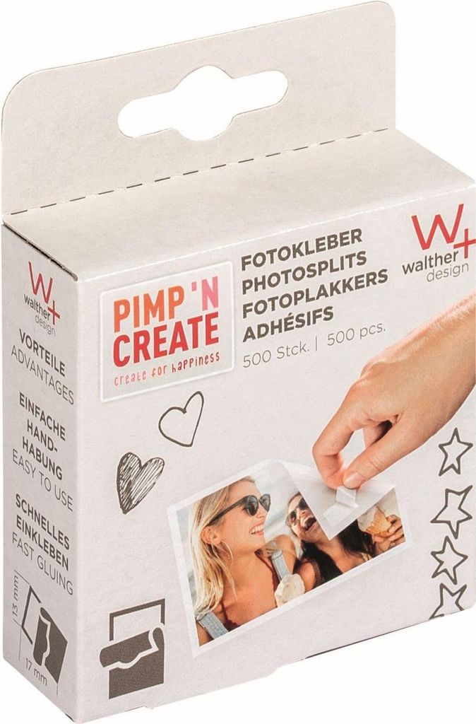 Walther Design Fotokleber „Photosplits“, selbstklebend, 500 Produktbild 