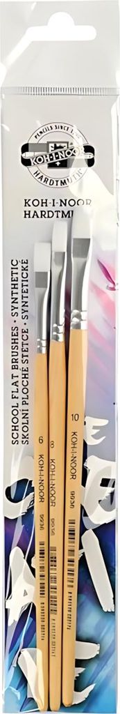 Flachpinsel- Set "SYNTHETIC" 3er Set