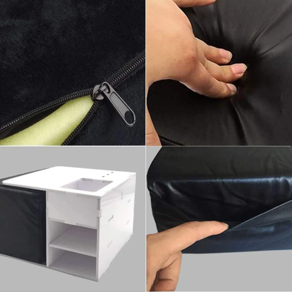 Coussin extensions de cils avec support ergonomique blanc en acrylique - 4