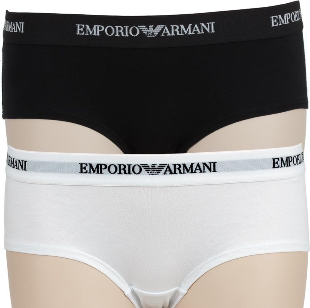 EMPORIO ARMANI 2P Damen Hotpants XS weiß schwarz