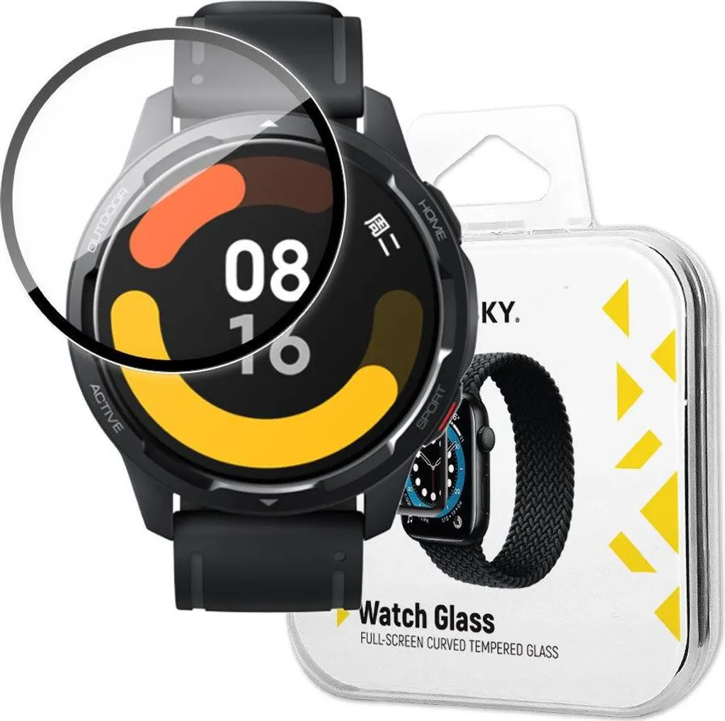 Protezione Vetro Xiaomi Watch Color 2 Nero | Design Sottile 3D