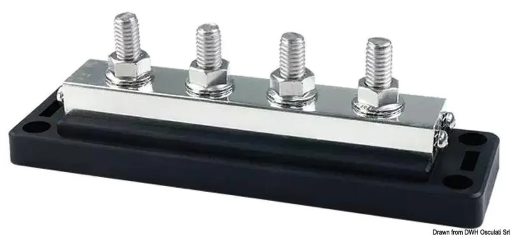 Barre omnibus 4x10 robuste avec capot transparent Osculati