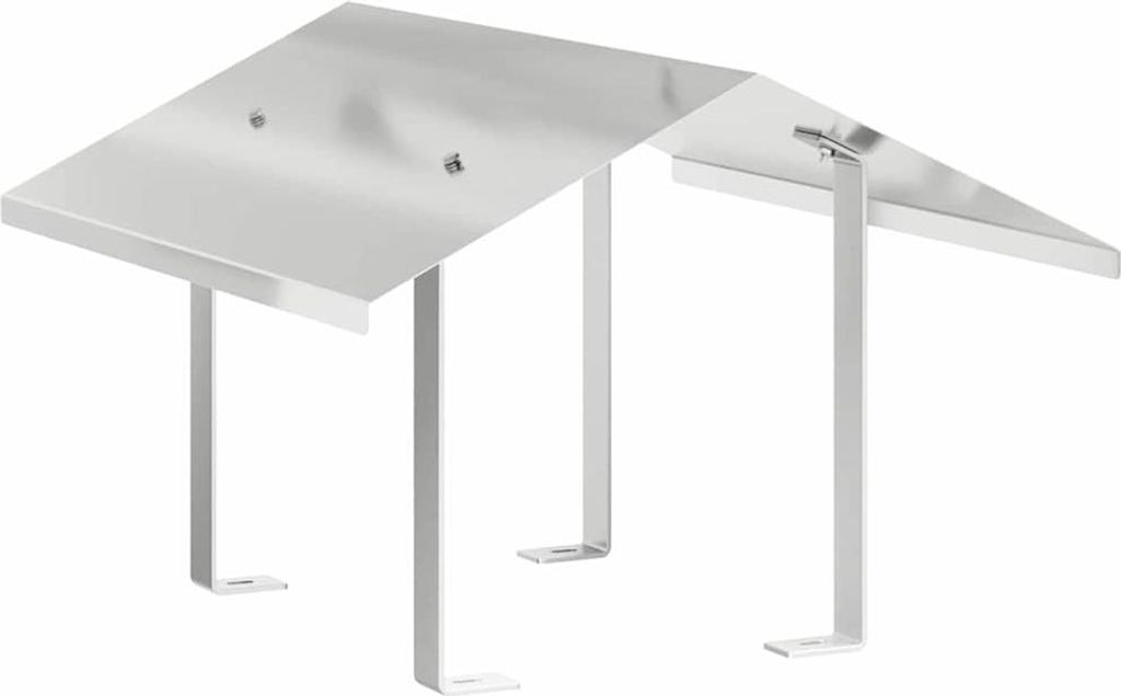 vidaXL Chapeau de cheminée argenté 50 x 60 x 37 cm acier Image du produit 