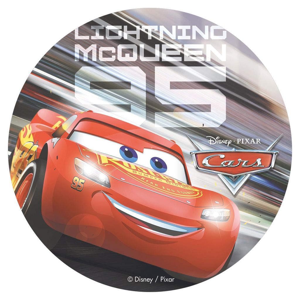 Cars Lightning McQueenTortenaufleger aus Esspapier Produktbild 