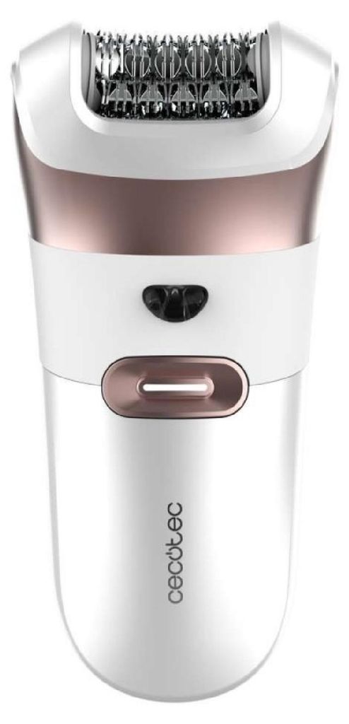 Cecotec Elektrischer Epilierer mit Zubehör für Empfindliche Bereiche SkinCare Depil-Action 6000. 60 Klingen, LED-Licht