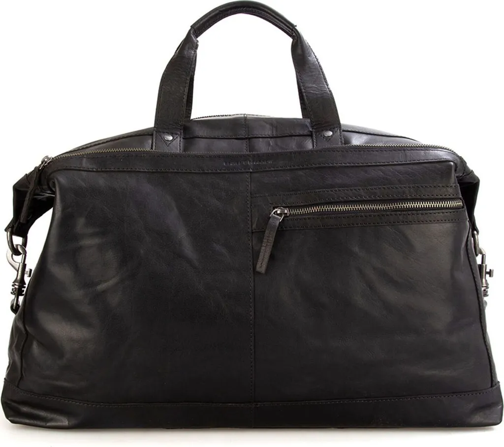 Sac de voyage week-end cuir noir - Bagage cabine Spikes & Sparrow