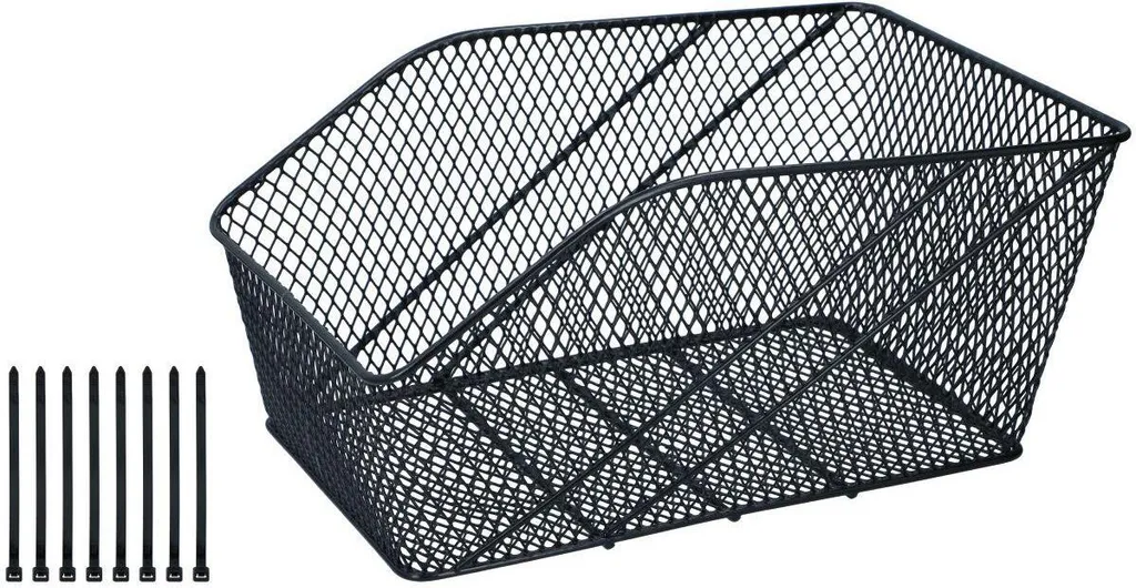 Panier vélo pour courses et ville Dunlop 13L - Se fixe au porte-bagages