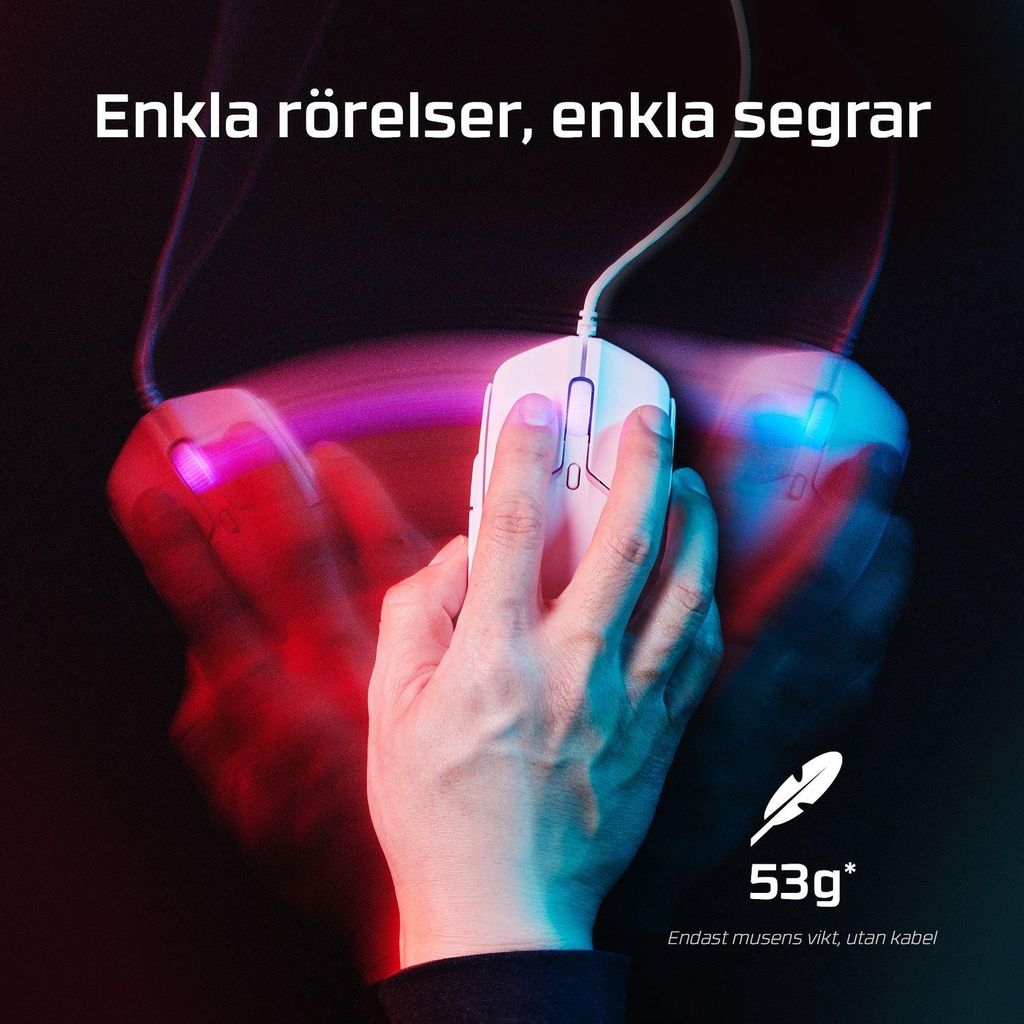 Ultralekka mysz do gier HyperX Pulsefire Haste 2 - czarna Zdjęcie produktu 