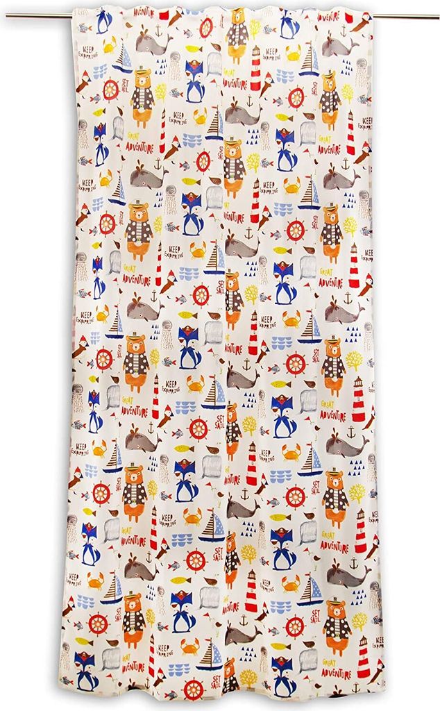 Schlaufenschal Ahoi weiß BxH 135x245cm