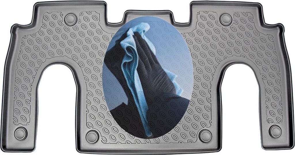 Z511773 TPE-Gummifußmatten kompatibel mit Tesla Model X P100D Steilheck Geländewagen SUV 5-türer 2019- 6-Sitzer, 2. Sitzreihe