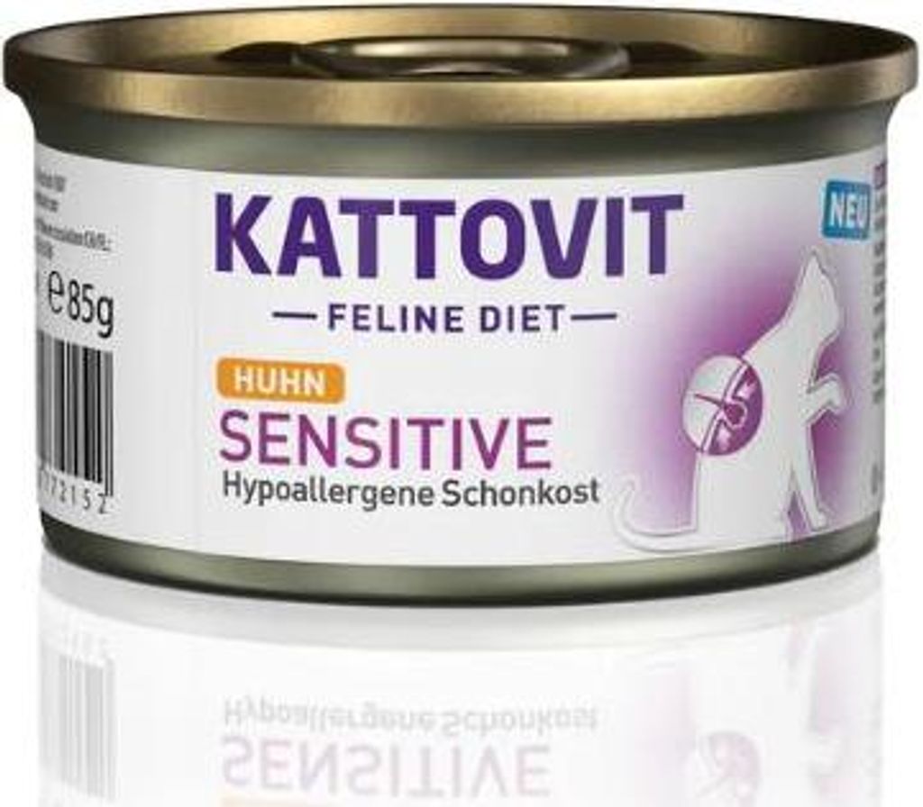 Kattovit 85gx12 Feline Diet Sensitive Huhn - Hypoallergene Schonkost