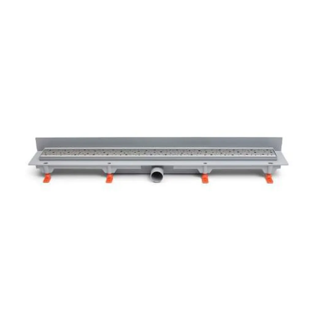 Rigole de douche murale 750 mm avec siphon latéral D40 et tapis ENPRO